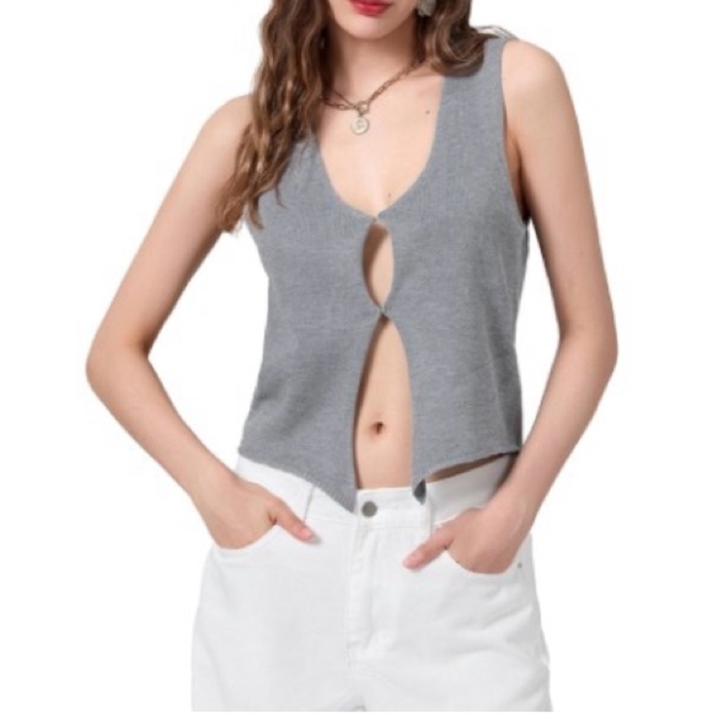 Women Vintage Cotton Vest Tank Top